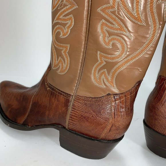 Cowtown Lizard Western Boots Women’s Size 10.5 D - Picture 5 of 10